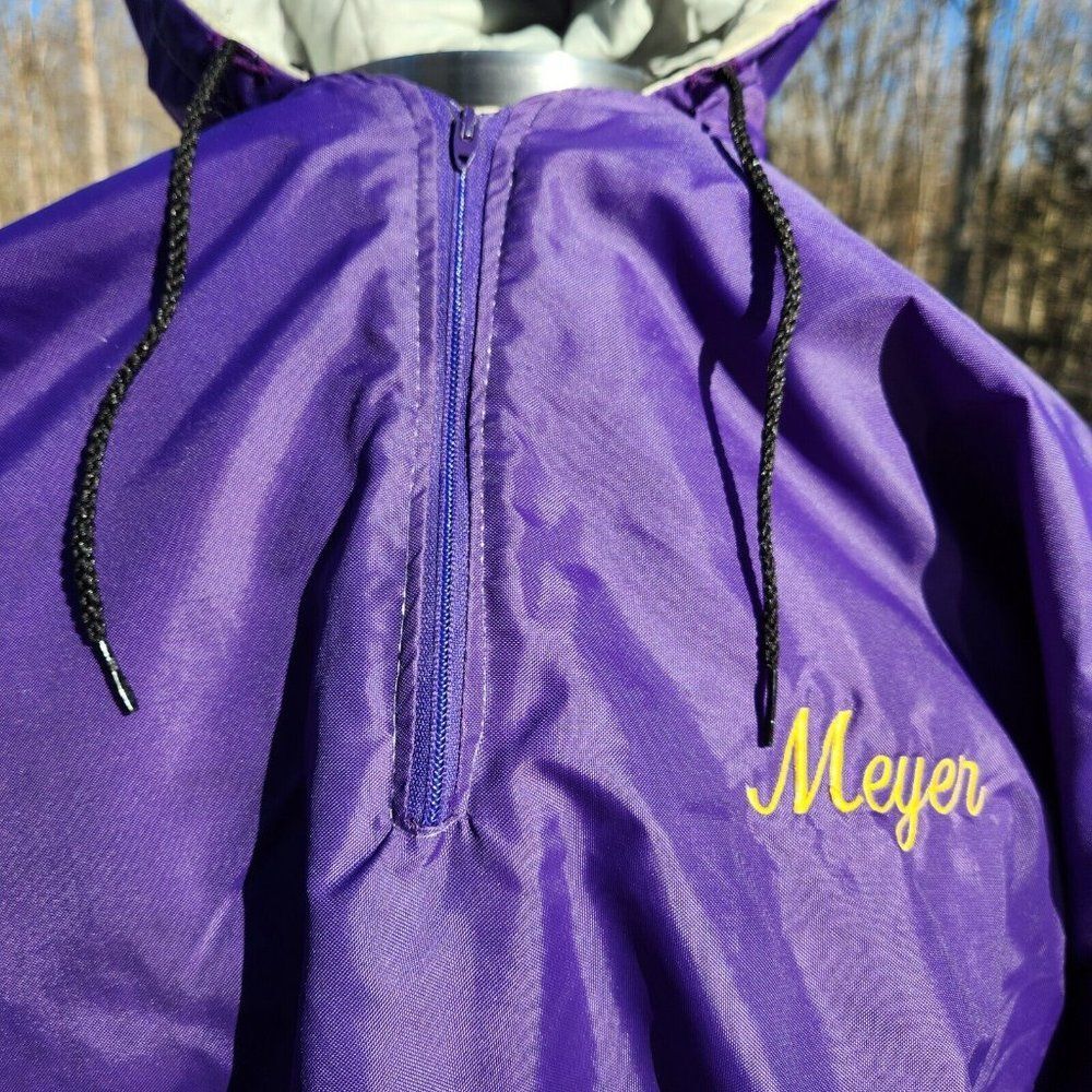 DeLong Westfield Football Varsity Letterman Pullover Jacket Vikings 4XL Long USA - Picture 5 of 10
